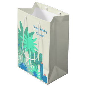 Desert Southwest Cactus Medium Gift Bag
