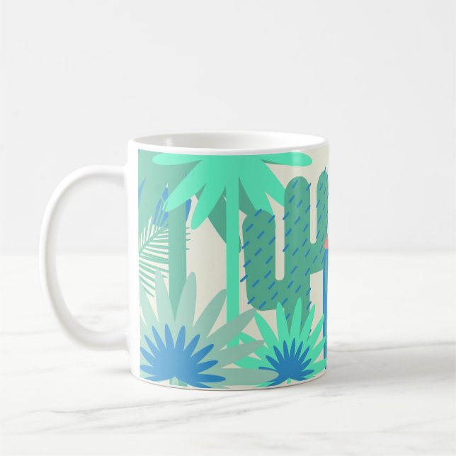 Desert Southwest Cactus Theme Coffee Mug Saguaro (Left)
