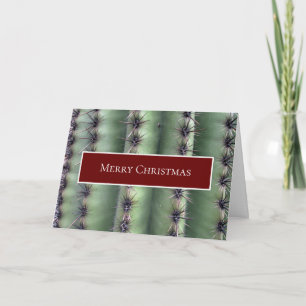 Desert Southwest Christmas Cactus Card