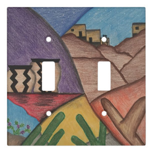 Desert Southwest Decorative Colorful Light Switch Cover