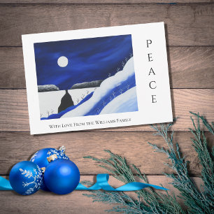 Desert Southwest Folk Art Christmas Peace Holiday Card