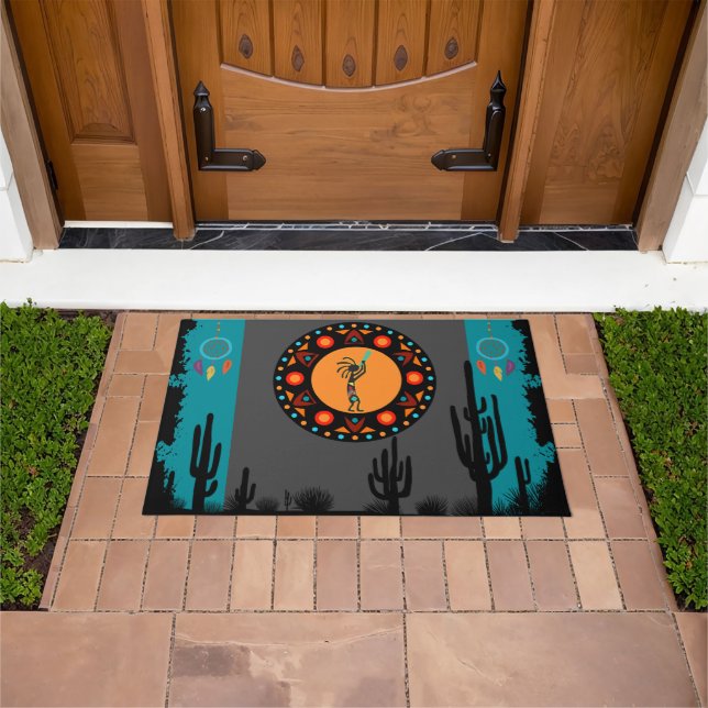 Desert Southwest Kokopelli  Doormat (Outdoor)