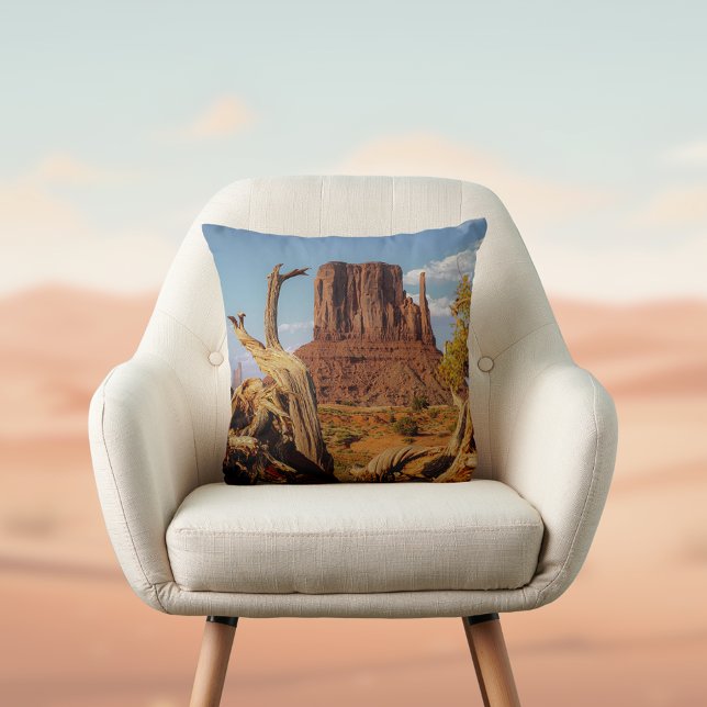 Desert Southwest Monument Valley Throw Pillow (Creator Uploaded)