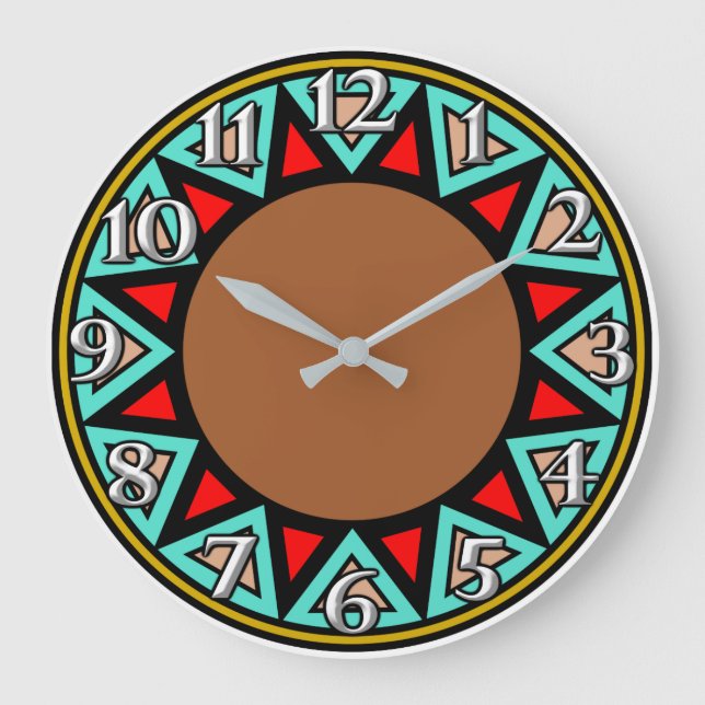 Desert Southwest Motif Large Clock (Front)