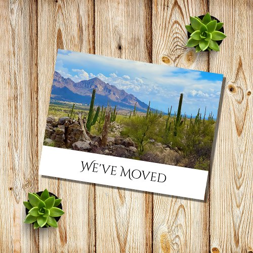 Desert Southwest New Home Elegant Moving   Announcement Postcard