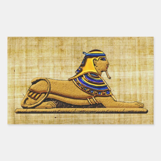 Desert Sphinx Ancient Egypt Stickers (Front)