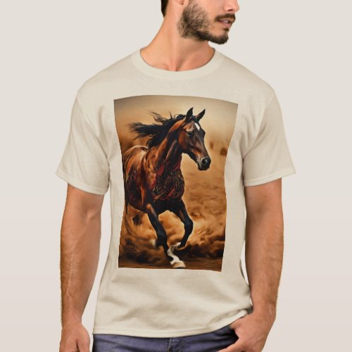 Desert Spirit Majestic Arabian Run T_Shirt