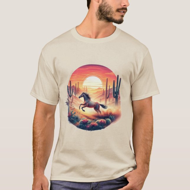 Desert Spirit, Majestic Horse T-Shirt (Front)