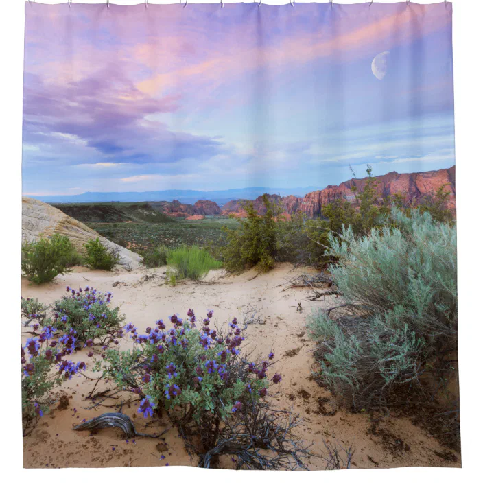 Desert Spring Utah Landscape Shower, Landscape Shower Curtain