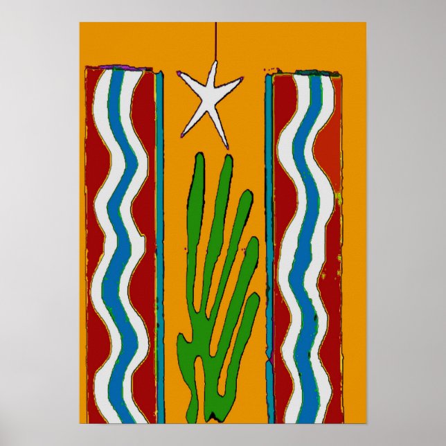 Desert Star Abstract Poster (Front)
