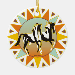 Desert Star Paint Horse Ornament
