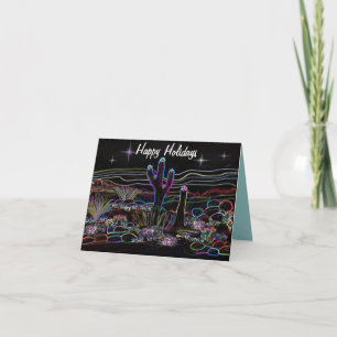 Desert Stary Night Holiday Card