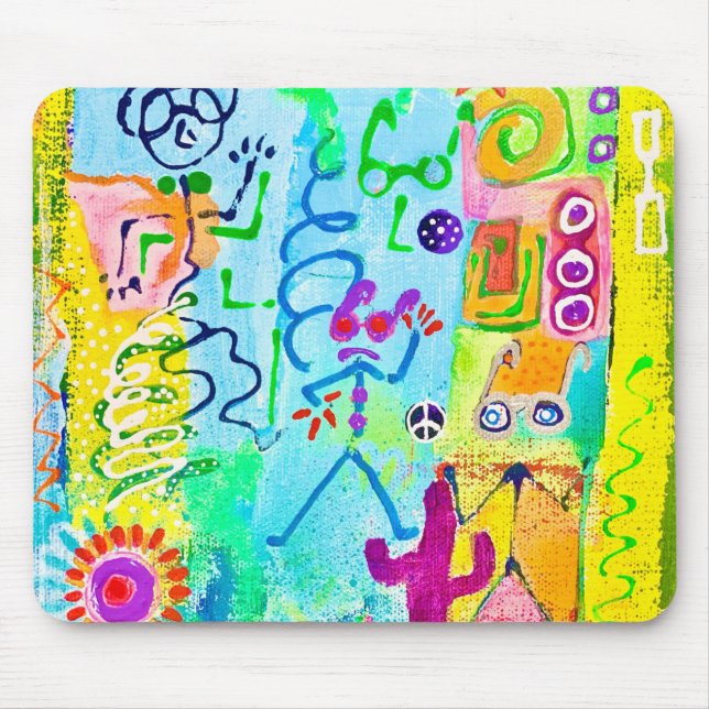 Desert Stick Zombies Mousepad (Front)