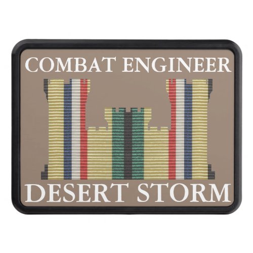 Desert Storm Combat Engineer Insignia Hitch Cover