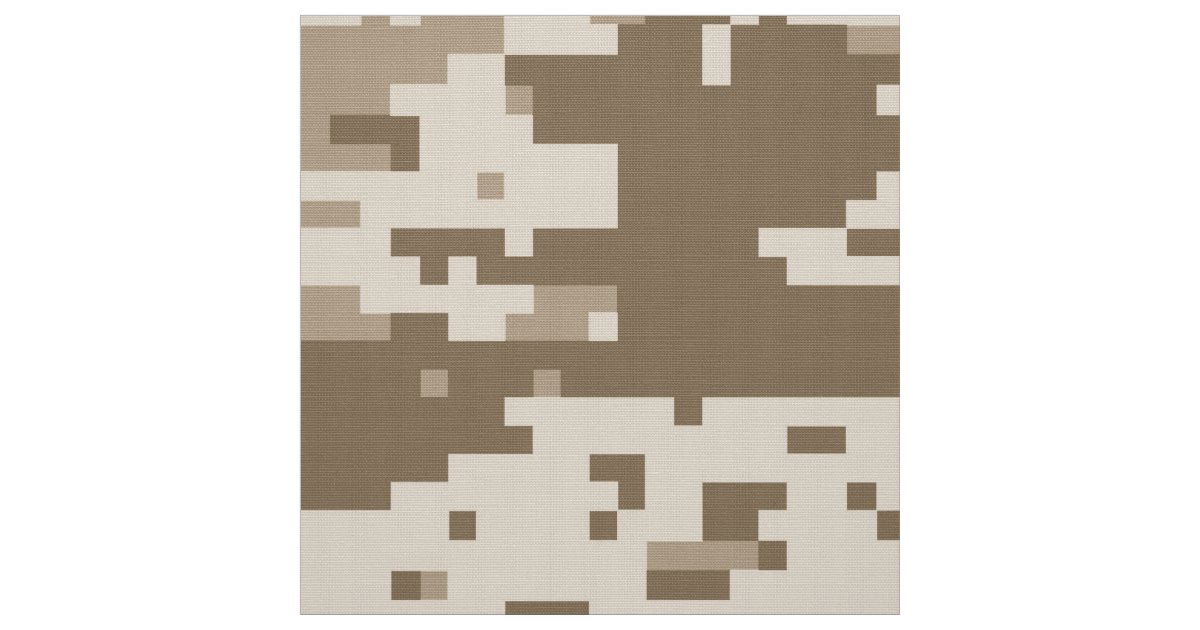 Desert Storm Digital Camo Camouflage Customizable Fabric | Zazzle