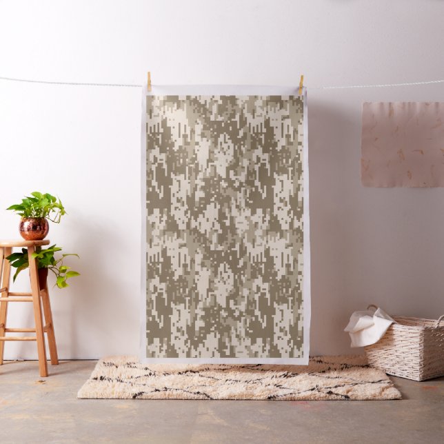 Desert Storm Digital Camo Camouflage Customizable Fabric (In Situ)