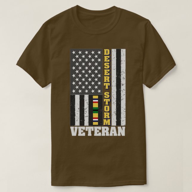 Desert Storm Flag T-Shirt (Design Front)