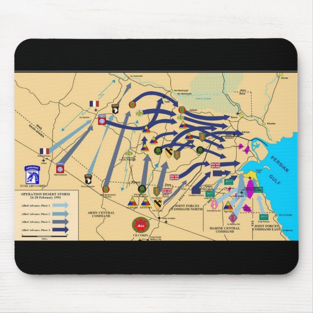 DESERT STORM MAP Mousepad (Front)