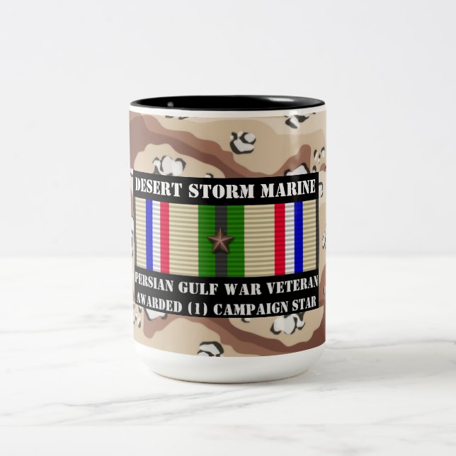 DESERT STORM MARINE 1 STAR MUG (Center)