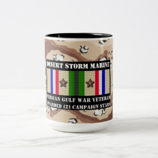 DESERT STORM MARINE 2 STARS MUG