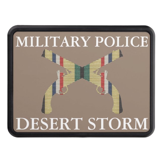 Desert Storm Military Police Insignia Hitch Cover (Front)