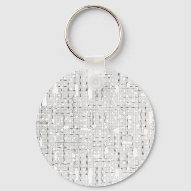 Desert Storm, Snow Drift, Dawn Pink language Desig Keychain (Front)