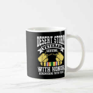 Desert Storm Veteran Serving With Honor Persian Wa Coffee Mug