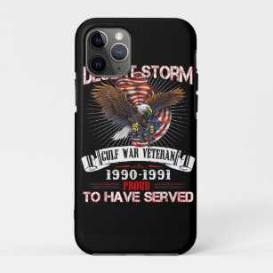 Desert Storm Veteran T Shirt Veteran Proud for Fat iPhone 11 Pro Case