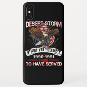 Desert Storm Veteran T Shirt Veteran Proud for Fat iPhone XS Max Case