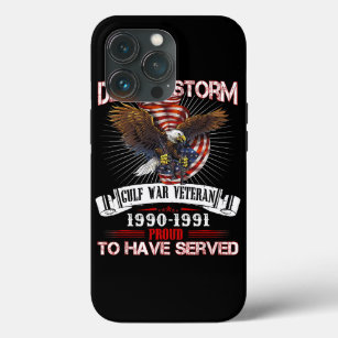 Desert Storm Veteran T Shirt Veteran Proud for Fat iPhone 13 Pro Case