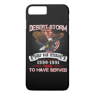 Desert Storm Veteran T Shirt Veteran Proud for Fat iPhone 8 Plus/7 Plus Case
