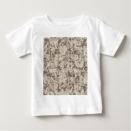 Desert Style Digital Camouflage Beige Decor Baby T-Shirt