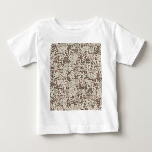 Desert Style Digital Camouflage Beige Decor Baby T_Shirt