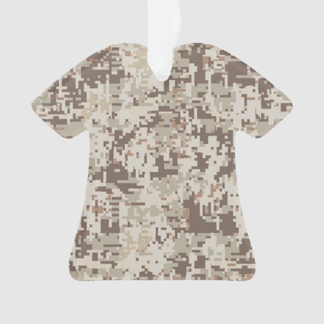 Desert Style Digital Camouflage Decor Ornament (Front)