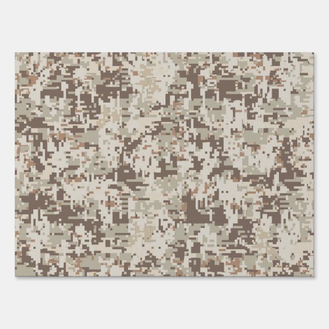 Desert Style Digital Camouflage Decor Yard Sign (Front)