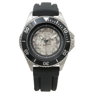 Desert Style Digital Camouflage Designer Watch