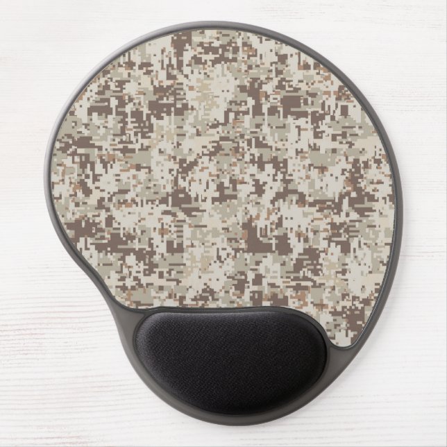 Desert Style Digital Camouflage Gel Mouse Pad (Front)
