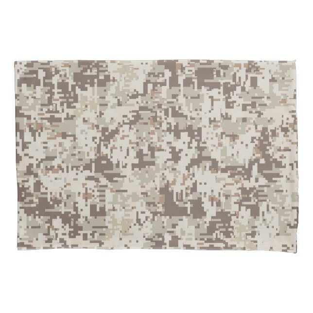 Desert Style Digital Camouflage Pillow Case (Front-Left)