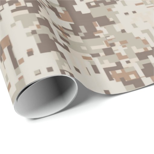 Desert Style Digital Camouflage Wrapping Paper | Zazzle