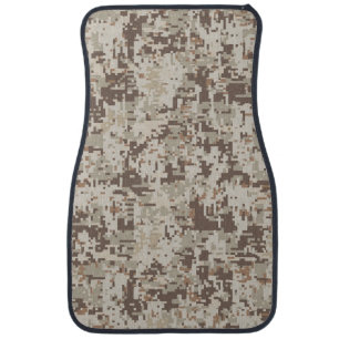 Desert Style Digital pixel beige Camouflage Car Floor Mat