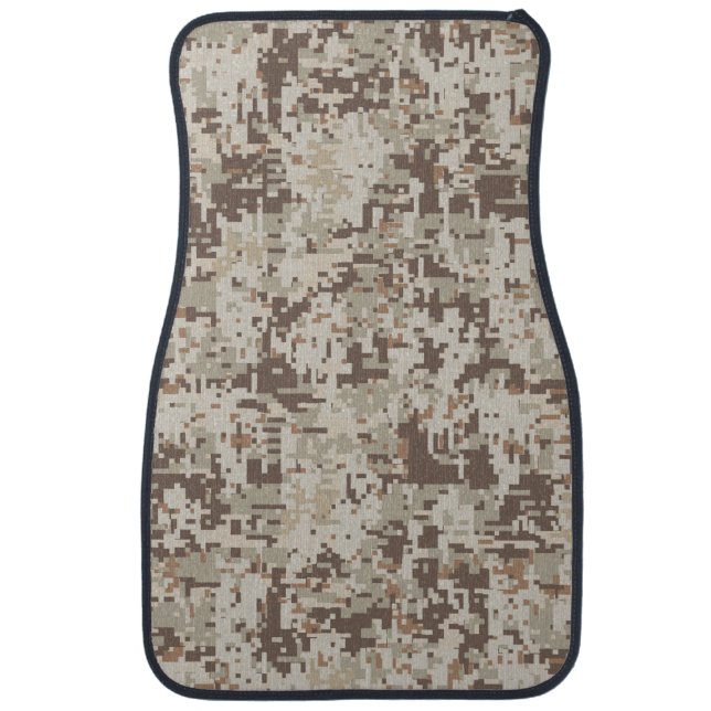 Desert Style Digital pixel beige Camouflage Car Floor Mat (Front)