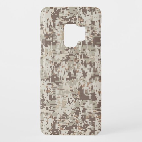 Desert Style Digital pixel beige Camouflage Case_Mate Samsung Galaxy S9 Case