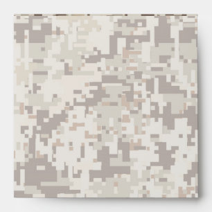 Desert Style Digital pixel beige Camouflage Envelope