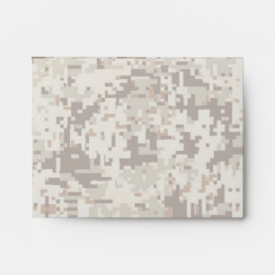 Desert Style Digital pixel beige Camouflage Envelope