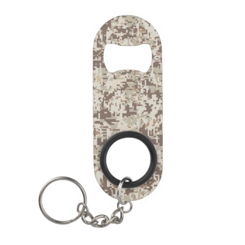 Desert Style Digital pixel beige Camouflage Keychain Bottle Opener