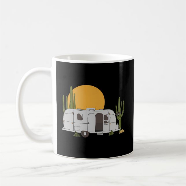 Desert Sun Airstream Camping Rv Coffee Mug (Left)