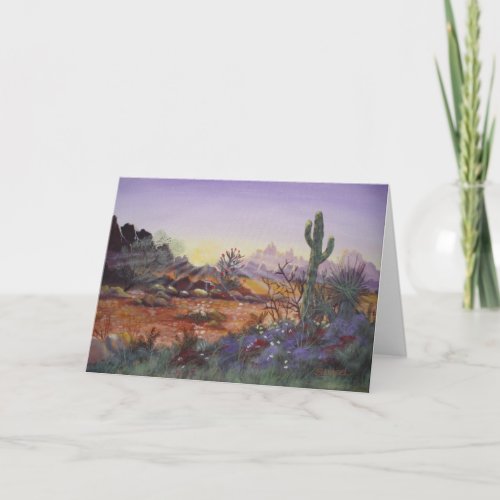 Desert Sun  Blank Greeting Cards