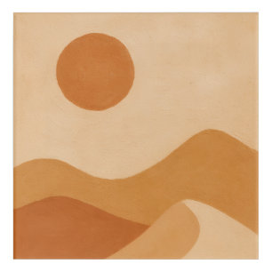 Desert Sun Minimal Acrylic Print