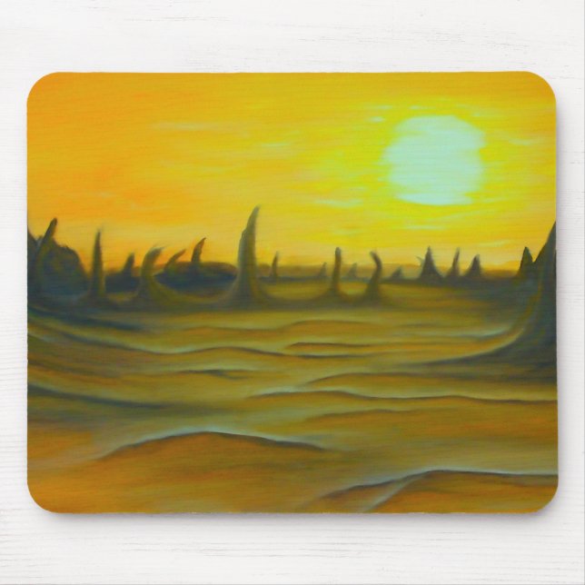 Desert Sun Painting Mousepad (Front)
