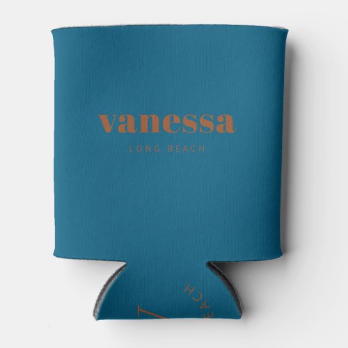 Desert Sun Reverse Minimal Modern Classic Name Can Cooler